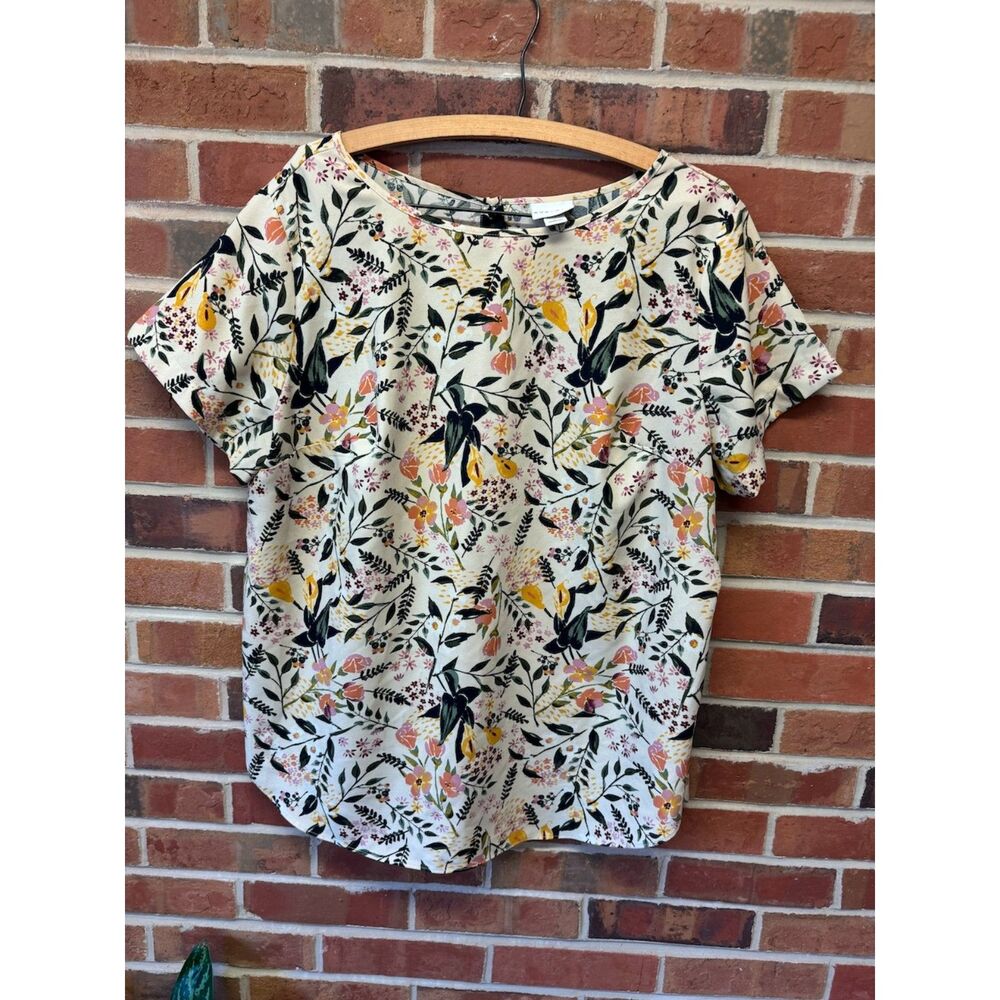Spring Floral Short Sleeve Top